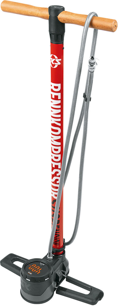 Pompa da pavimento Sks Rennkompressor sospensione 27,5 bar nero rosso