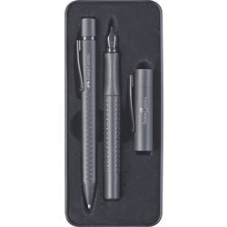 Juego de bolígrafos Faber-Castell FP M BP Grip Edition negro