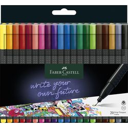 Fineliner faber-castell grip grigio