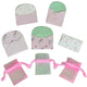 Vaessen creative • mini sobres x5 + mini bolsas de organza x3 rosa bebé