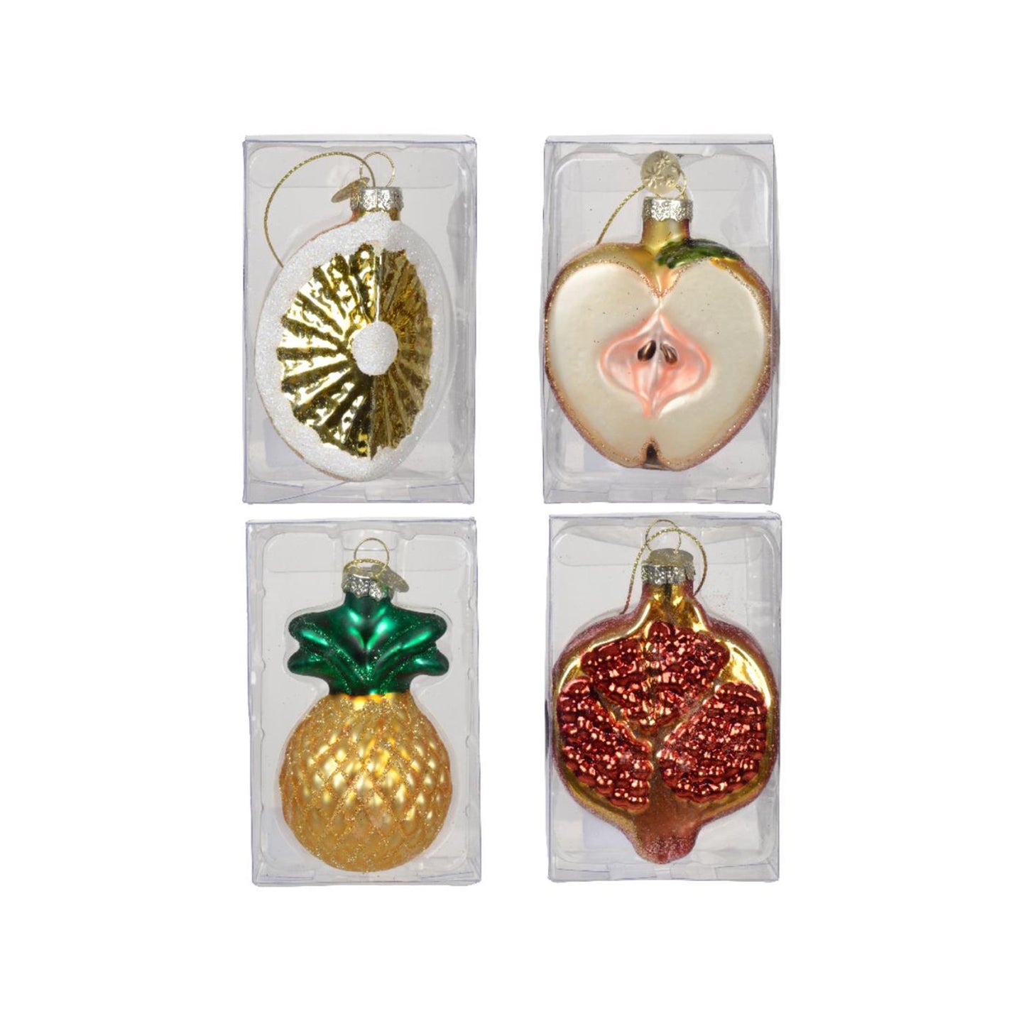 Decoris kersthanger fruit glas 7cm