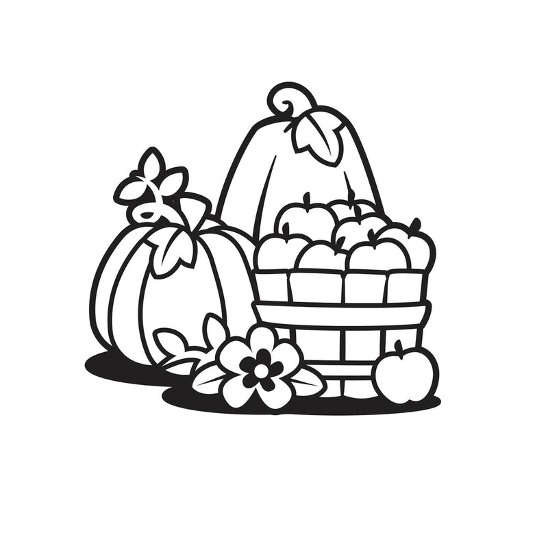 Vaessen creative • cartella per goffratura cestino autunnale