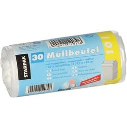 Papstar bolsa de basura con asa 10l rollo 30uds