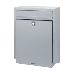 Buzón decayeux d100 poliéster acero galvanizado electrolíticamente gris plata