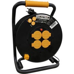 Enrollador de cable Relectric pro 25 mtr ip44 3x1.5mm - relec492190 relec492190