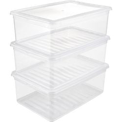 Storage box keeper 30020 3 x 11 l transparent