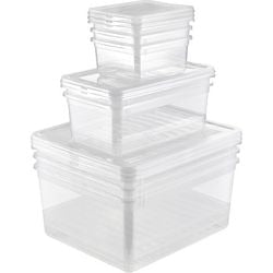 Storage box keeper 30050 3 x 1.7 l 2 x 5.6 l 3 x 18 transparent