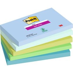 Pic notas super adhesivas post-it 655-5ss-oas azul, verde