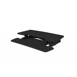 Sit and stand desk raiser black