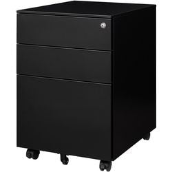 Cassettiera da scrivania euroseats nero 500