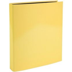 Raccoglitore ad anelli exacompta acquerello 51569e in cartoncino ricoperto con pasta pellicolare giallo limone