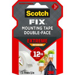 3m 1071426 - cinta de montaje interior scotch-fix extr 19mmx1,8m, paquete de 1 rollo | 12 piezas
