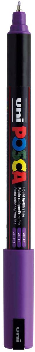 UNI-POSCA POSCA MARKER, AFM PC-1MR, spessore della linea 0,7 mm, extrafine, viola, 1 pezzo
