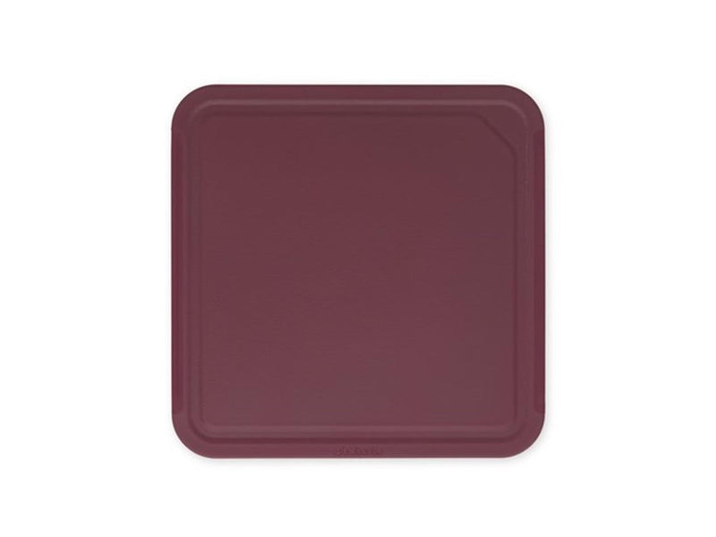 Brabantia brabantia sabrosa+ tablero de corte 25x0.8x25 cm berenjena roja