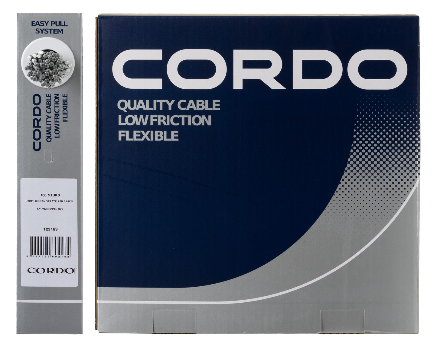 Cordo cable ajustador de cable interior 225cm ø1,1mm + tetina 4x4mm taller acero inoxidable (100)