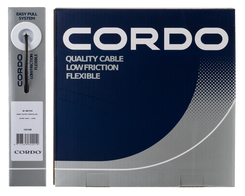 Cable cordo ajustador de cable exterior negro 5mm 30 metros + forro taller