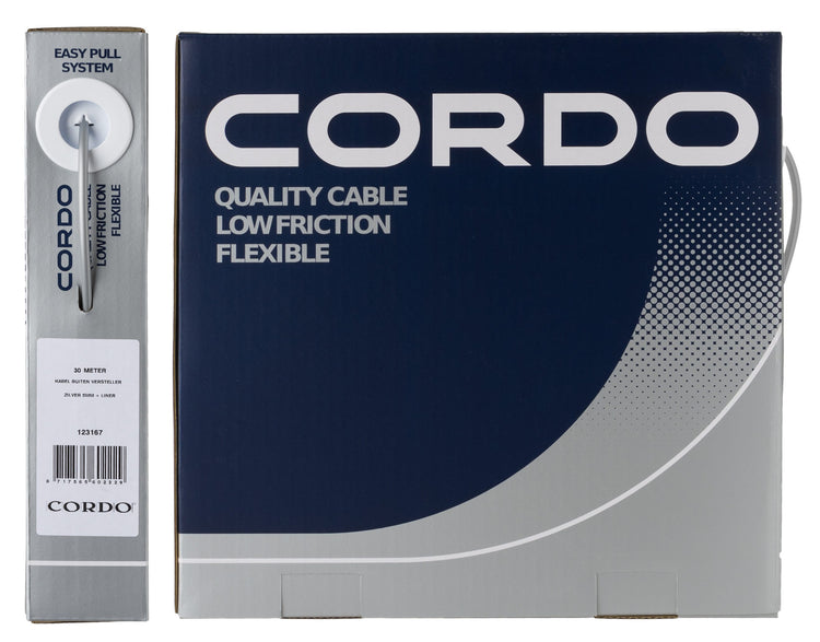 Cordo cable outer cable adjuster silver 5mm 30 meters + liner workshop