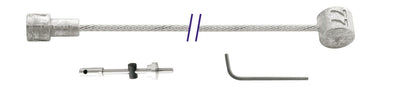 Cordo binnenkabel binnenkabel trommelrem 225cm ø1,5mm verzinkt + 2 nippels