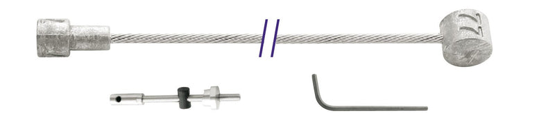 Cordo cable interior cable interior freno tambor 225cm ø1,5mm galvanizado + 2 tetinas