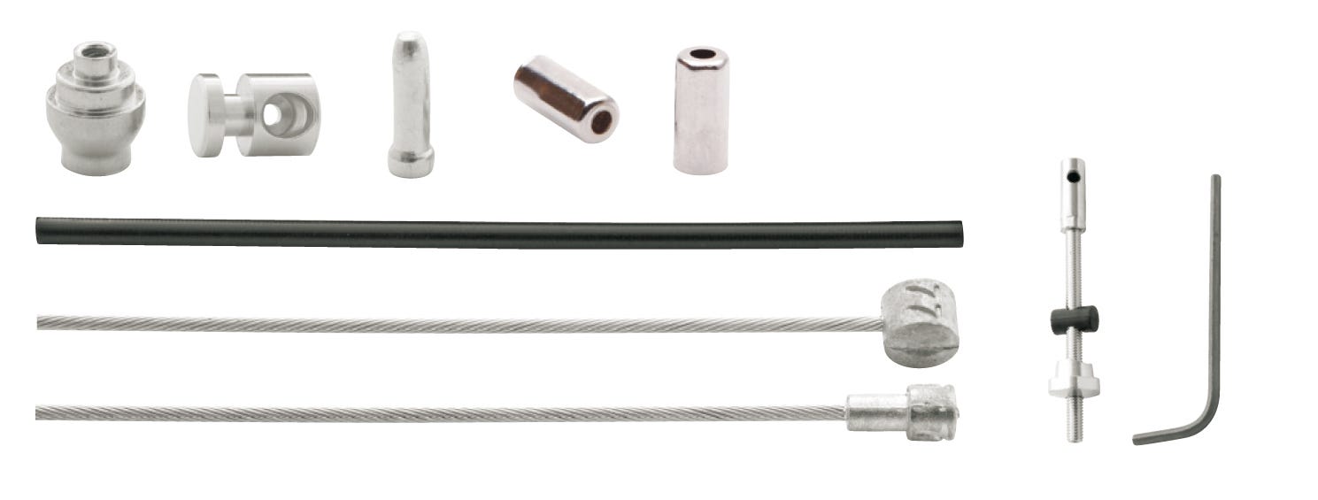 Sturmeyarcher cordo cable set kabelset trommelrem zwart 170cm 225cm sturmey archer compleet