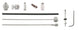 Sturmeyarcher cordo cable set kabelset trommelrem zwart 170cm 225cm sturmey archer compleet