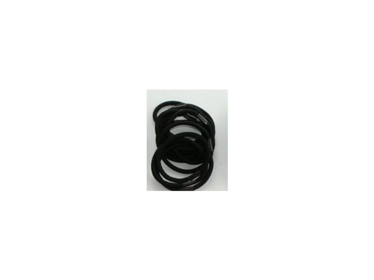 Gomas para el pelo negras 5cm bolsa de 12uds