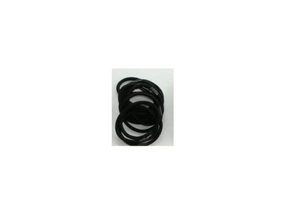 Gomas para el pelo negras 5cm bolsa de 12uds