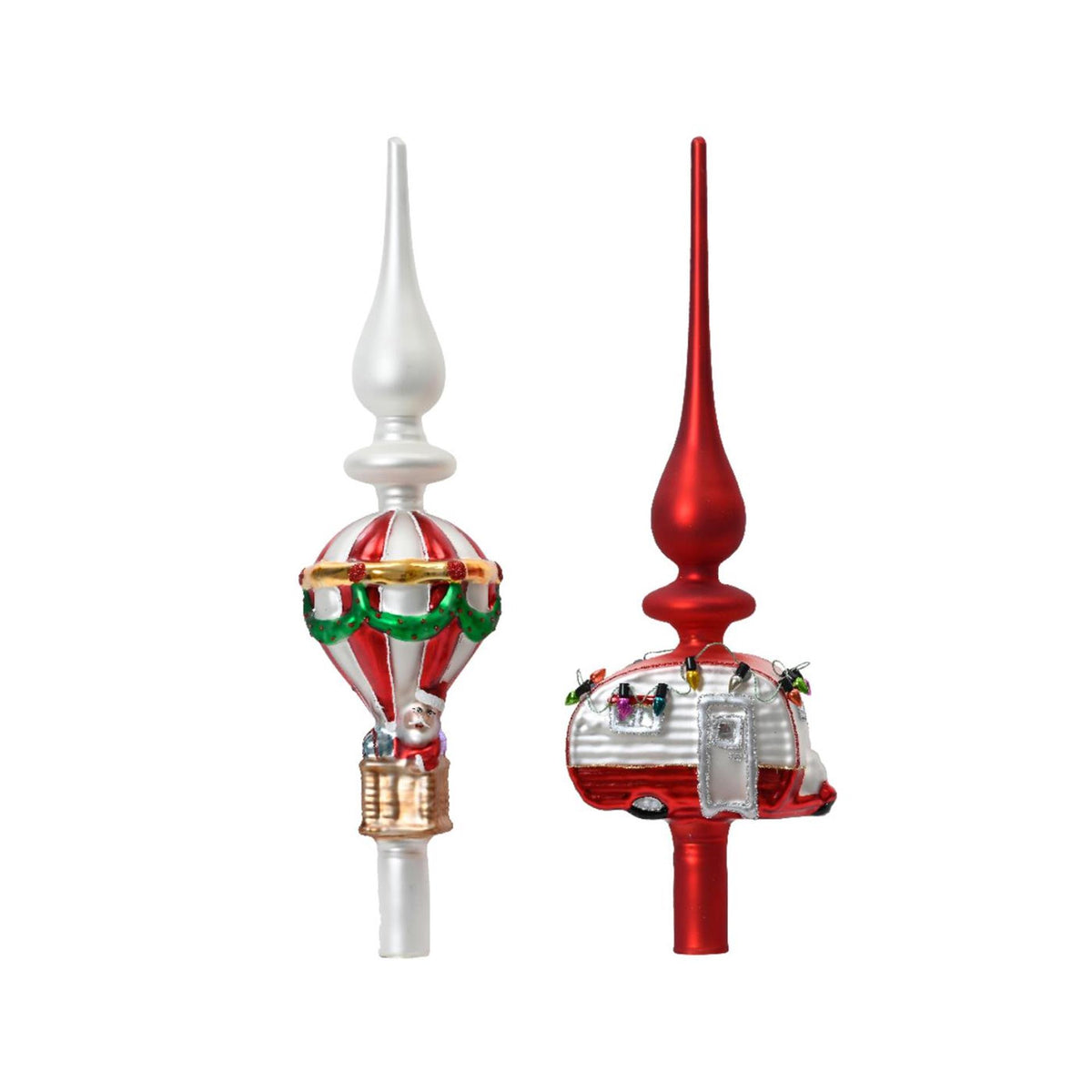 Decoris peak hot air balloon caravan glass 31cm