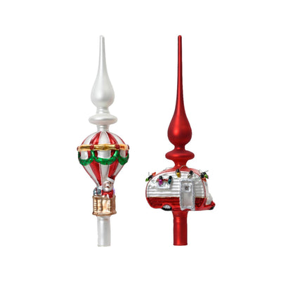 Decoris peak hot air balloon caravan glass 31cm