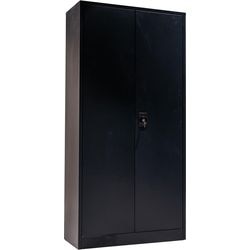 Armadio con ante battenti euroseats nero 900 (l) x 400 (p) x 1.850 (a) mm