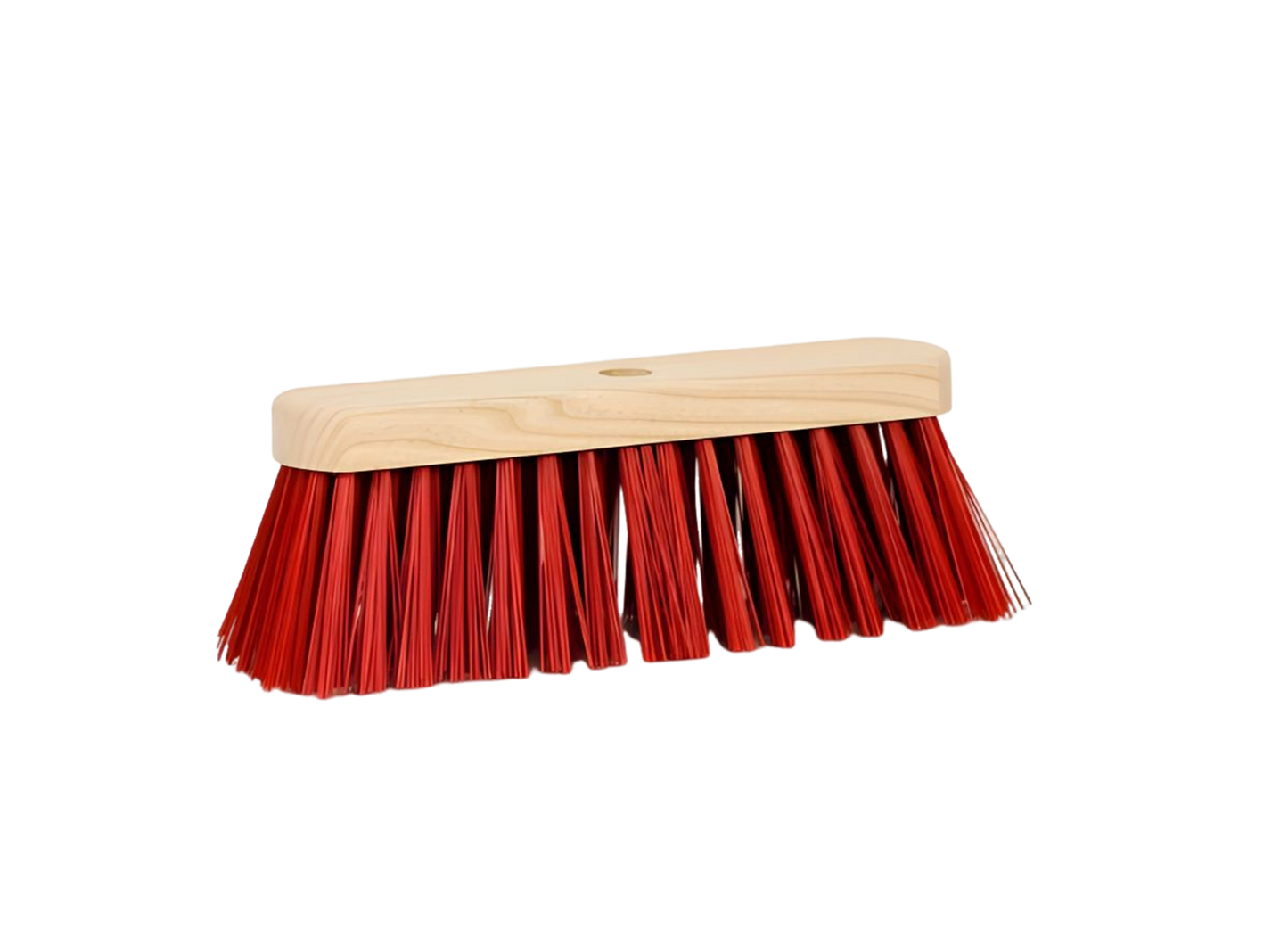 Luva escoba de calle madera fibra artificial rojo 29cm