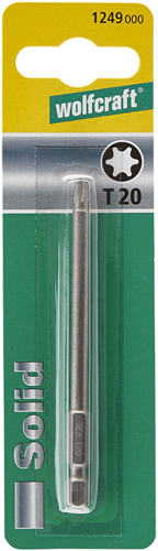 Punta a vite Wolfcraft solida | tx20 | 89 mm | 1 pezzo - 1249000