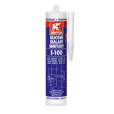 Sellador de silicona Griffon s-100 blanco 310ml
