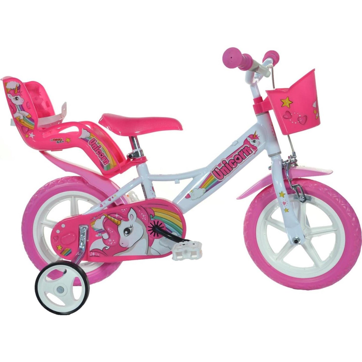 Bicicleta infantil Dino unicornio 12 pulgadas