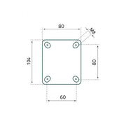 Tarsus zwenk + rem 125 mm. tpr extra stil - afbeelding 2