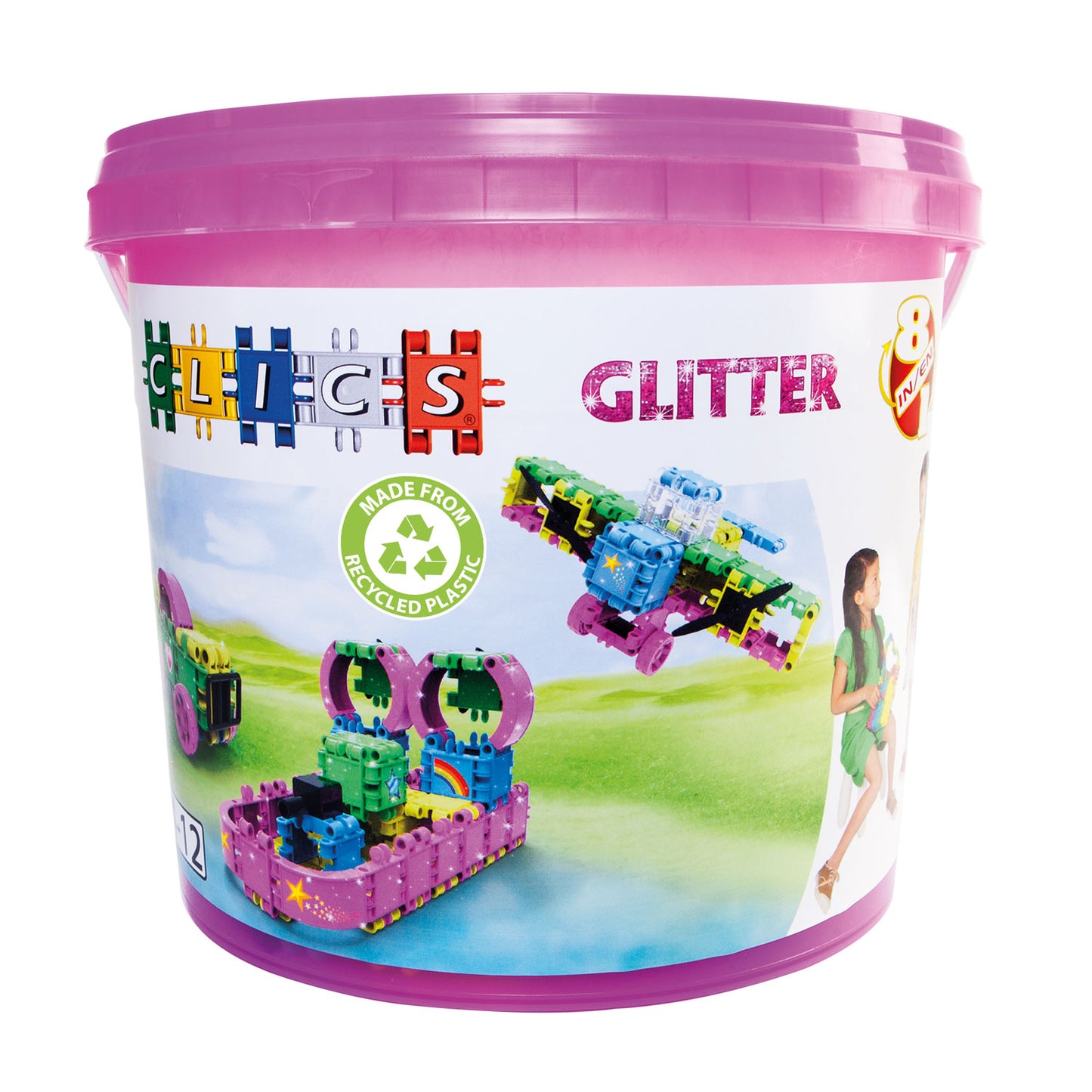 Building Building CLICS - Glitter Bouwset 8in1