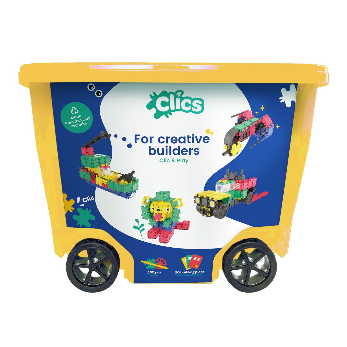 CLICS ROLBOX Building Blocks, 20in1