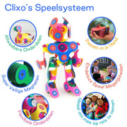 Clixo Magnetisch Bouwspeelgoed Rainbow Pack, 42dlg. - afbeelding 5