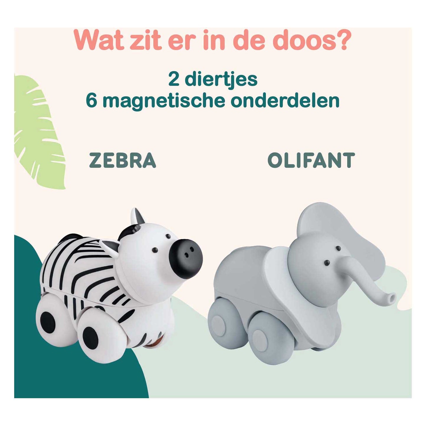 Clics magimals wheely safari box - 6 pcs.