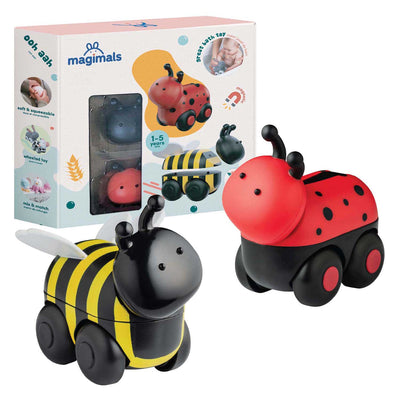 Scatola Clics Magimals Wheely Bugs - 6 pz.
