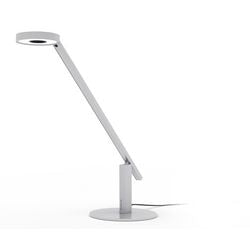 Lámpara de escritorio Luctra módulo LED fijo plata metalizada