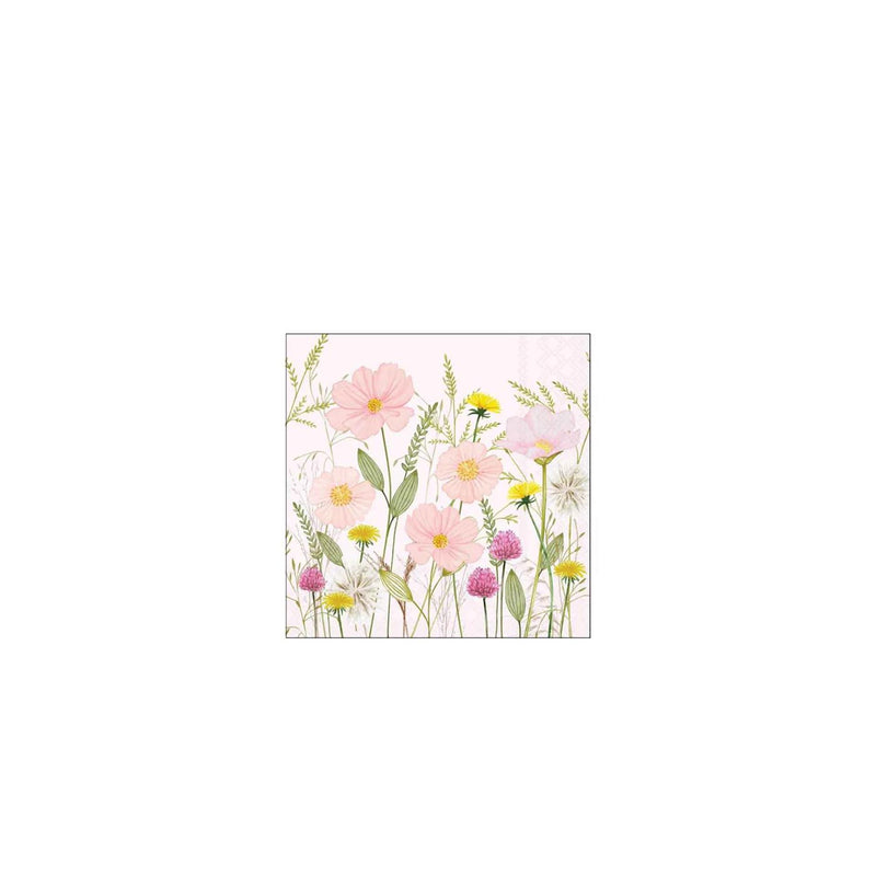 Ambiente servetten 25cm pastel flowers roze