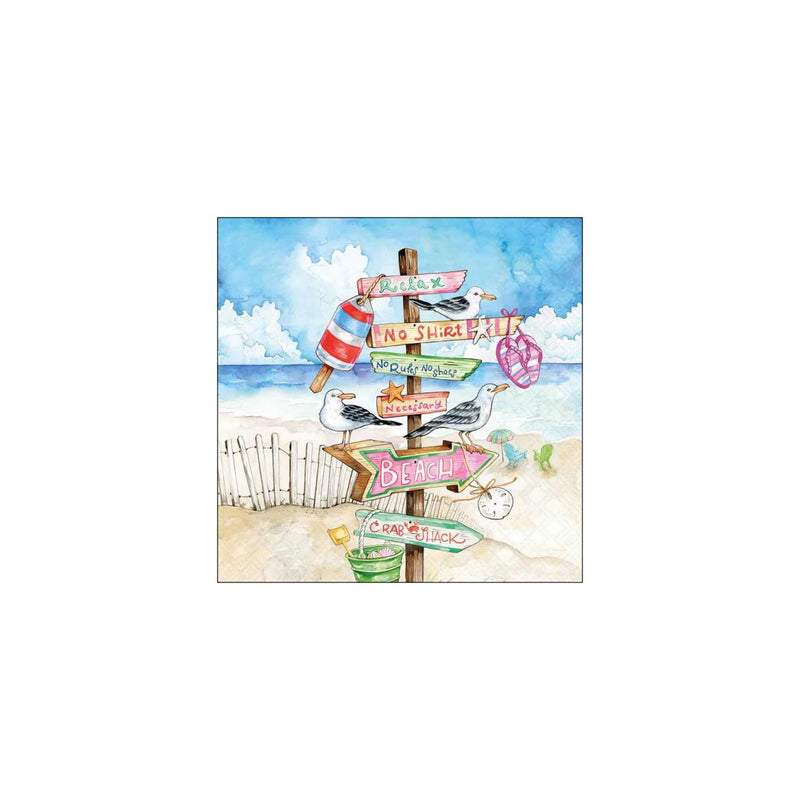 Servilletas Ambiente 25cm carteles junto al mar
