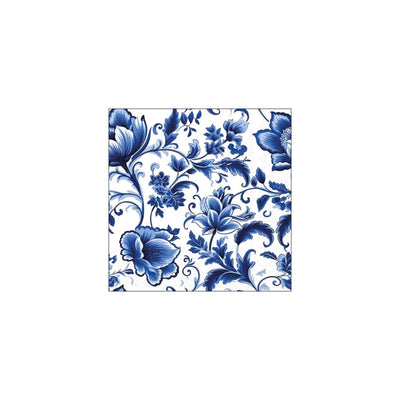 Ambiente servetten 25cm delft blauw florals
