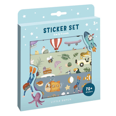 Little Holch Sticker Box Jim Friends, 3 sábanas