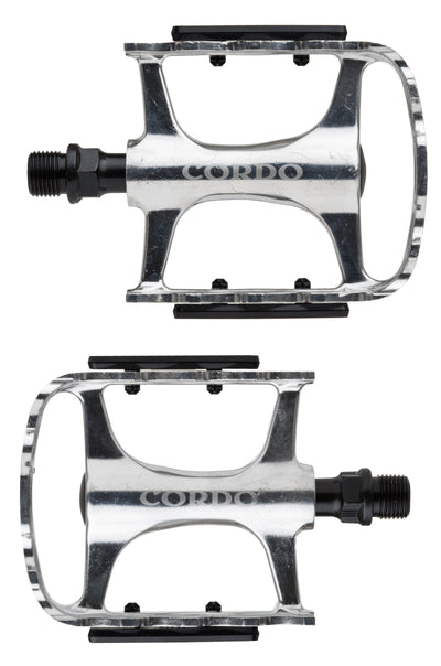 Cordo pedal trekking aluminio plata