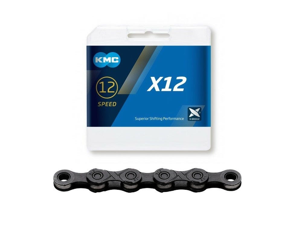 Catena di biciclette KMC X12 Black Tech