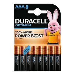 Pilas Duracell Optimum AAA 8 piezas