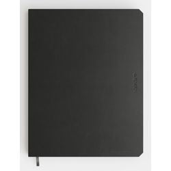 Blocco note De Kempen A5 a righe, rilegatura laterale, copertina morbida nera