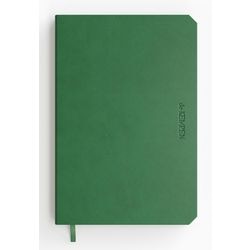 Blocco note De Kempen A6 a righe, rilegatura laterale, copertina morbida verde